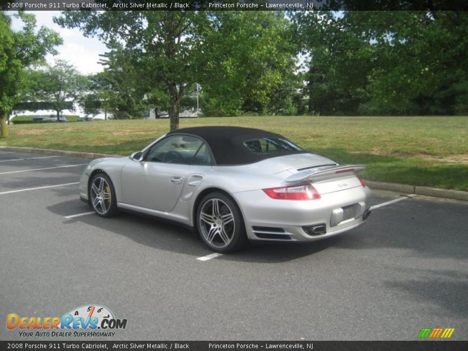 2008 Porsche 911 Turbo Cabriolet Arctic Silver Metallic / Black Photo #9