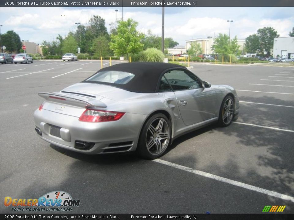 2008 Porsche 911 Turbo Cabriolet Arctic Silver Metallic / Black Photo #11