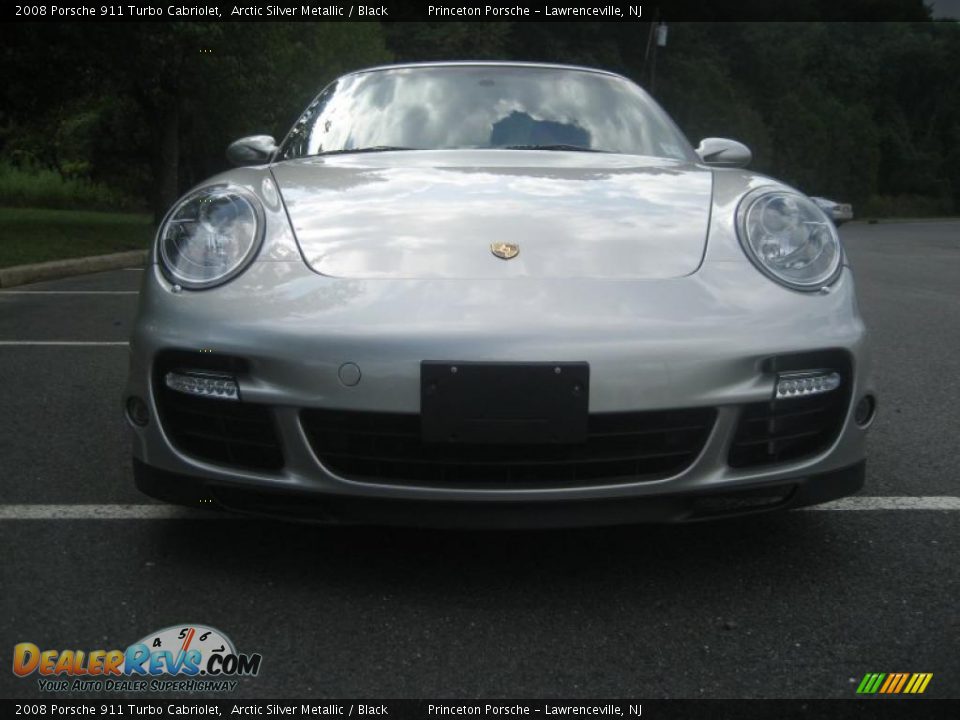 2008 Porsche 911 Turbo Cabriolet Arctic Silver Metallic / Black Photo #16