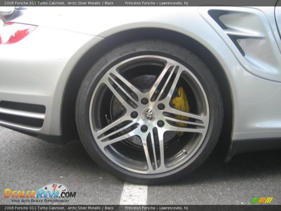 2008 Porsche 911 Turbo Cabriolet Arctic Silver Metallic / Black Photo #20