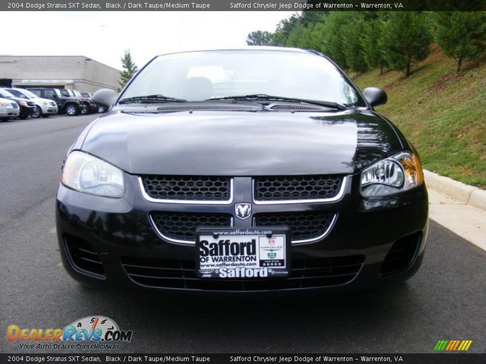 2004 Dodge Stratus SXT Sedan Black / Dark Taupe/Medium Taupe Photo #2