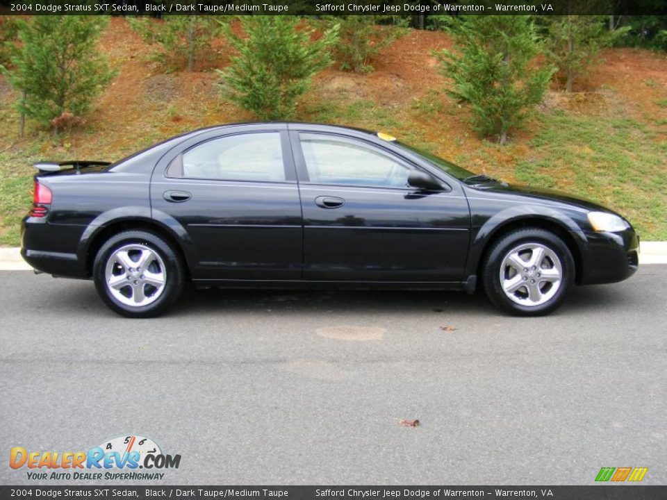 2004 Dodge Stratus SXT Sedan Black / Dark Taupe/Medium Taupe Photo #4