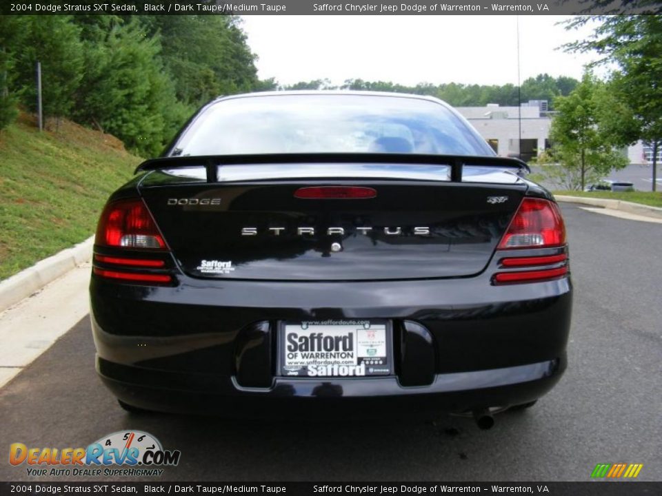 2004 Dodge Stratus SXT Sedan Black / Dark Taupe/Medium Taupe Photo #6