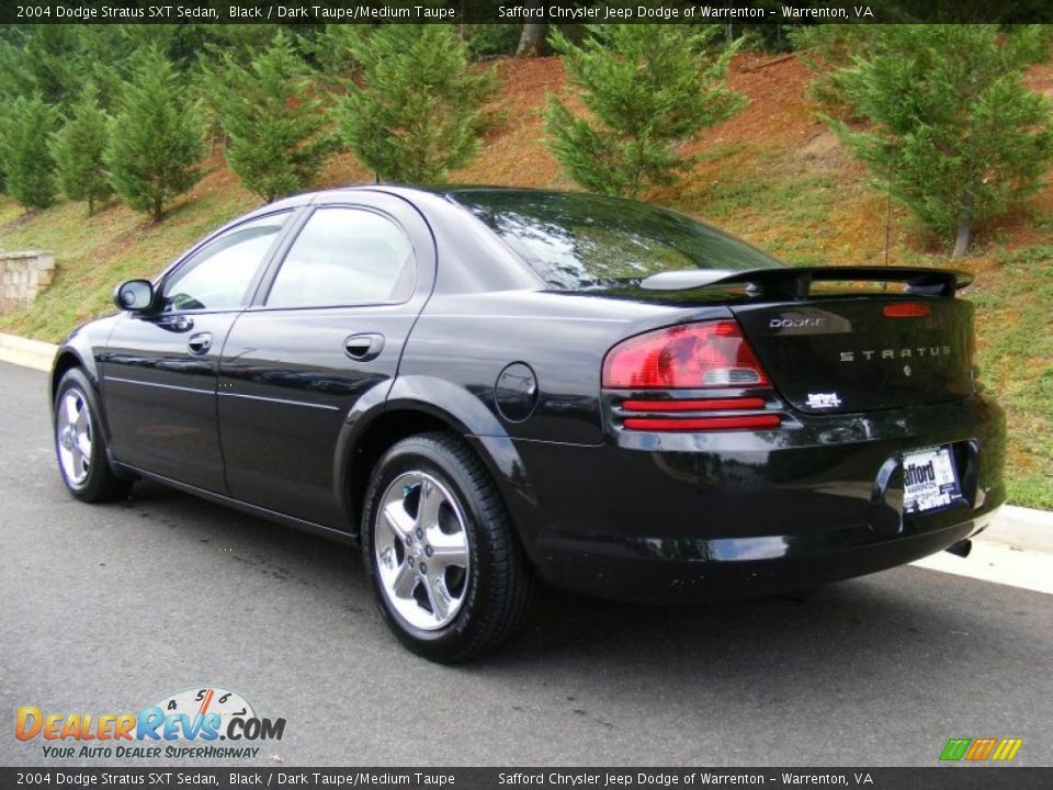 2004 Dodge Stratus SXT Sedan Black / Dark Taupe/Medium Taupe Photo #7