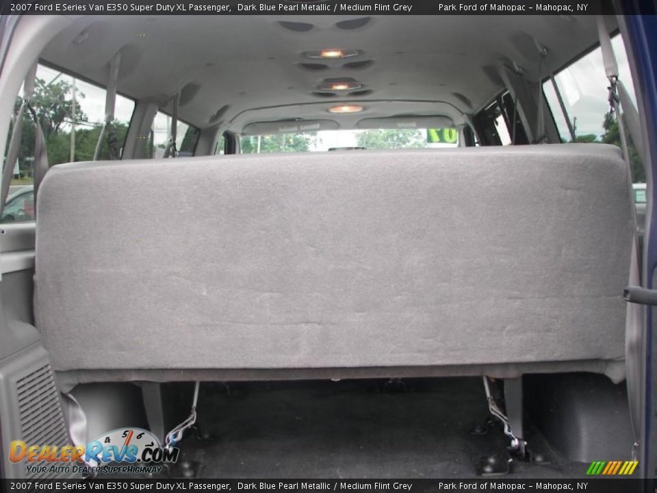 2007 Ford E Series Van E350 Super Duty XL Passenger Dark Blue Pearl Metallic / Medium Flint Grey Photo #9