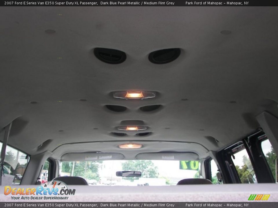 2007 Ford E Series Van E350 Super Duty XL Passenger Dark Blue Pearl Metallic / Medium Flint Grey Photo #10