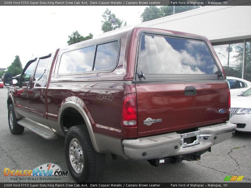 2006 Ford F350 Super Duty King Ranch Crew Cab 4x4 Dark Copper Metallic / Castano Brown Leather Photo #4