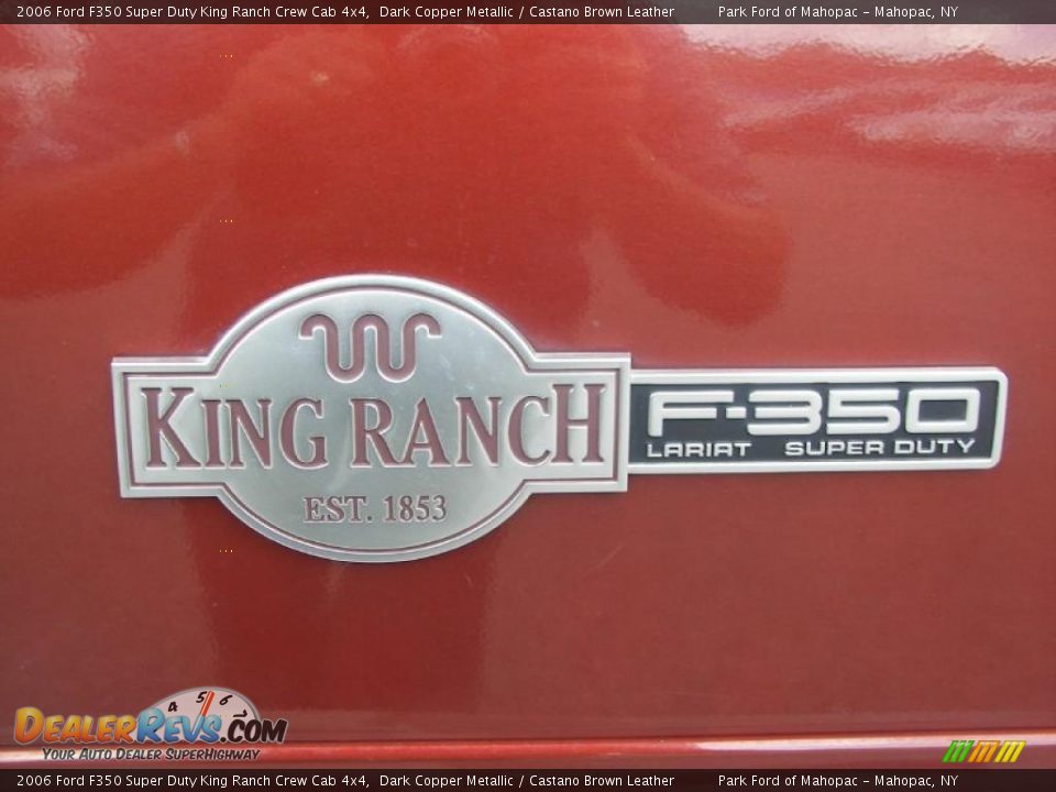 2006 Ford F350 Super Duty King Ranch Crew Cab 4x4 Dark Copper Metallic / Castano Brown Leather Photo #10