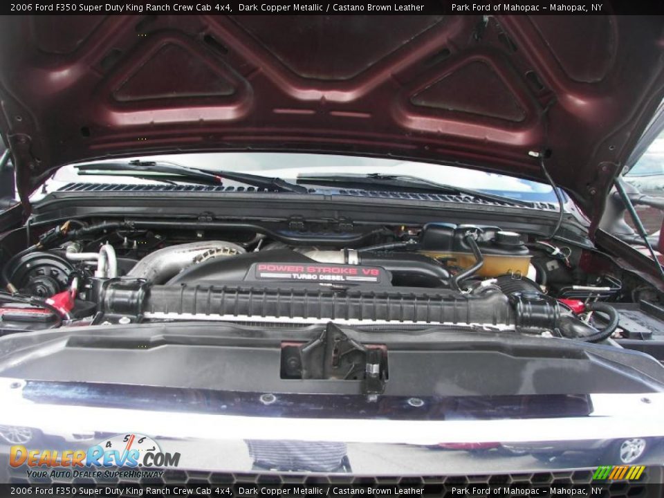 2006 Ford F350 Super Duty King Ranch Crew Cab 4x4 Dark Copper Metallic / Castano Brown Leather Photo #12