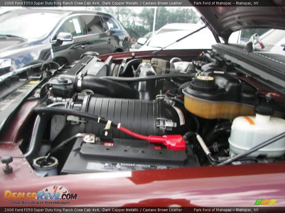 2006 Ford F350 Super Duty King Ranch Crew Cab 4x4 Dark Copper Metallic / Castano Brown Leather Photo #13
