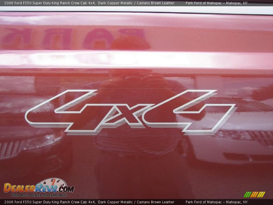 2006 Ford F350 Super Duty King Ranch Crew Cab 4x4 Dark Copper Metallic / Castano Brown Leather Photo #14