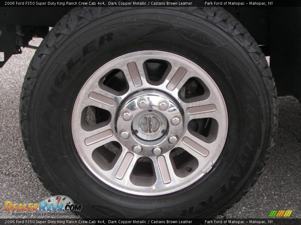 2006 Ford F350 Super Duty King Ranch Crew Cab 4x4 Dark Copper Metallic / Castano Brown Leather Photo #15