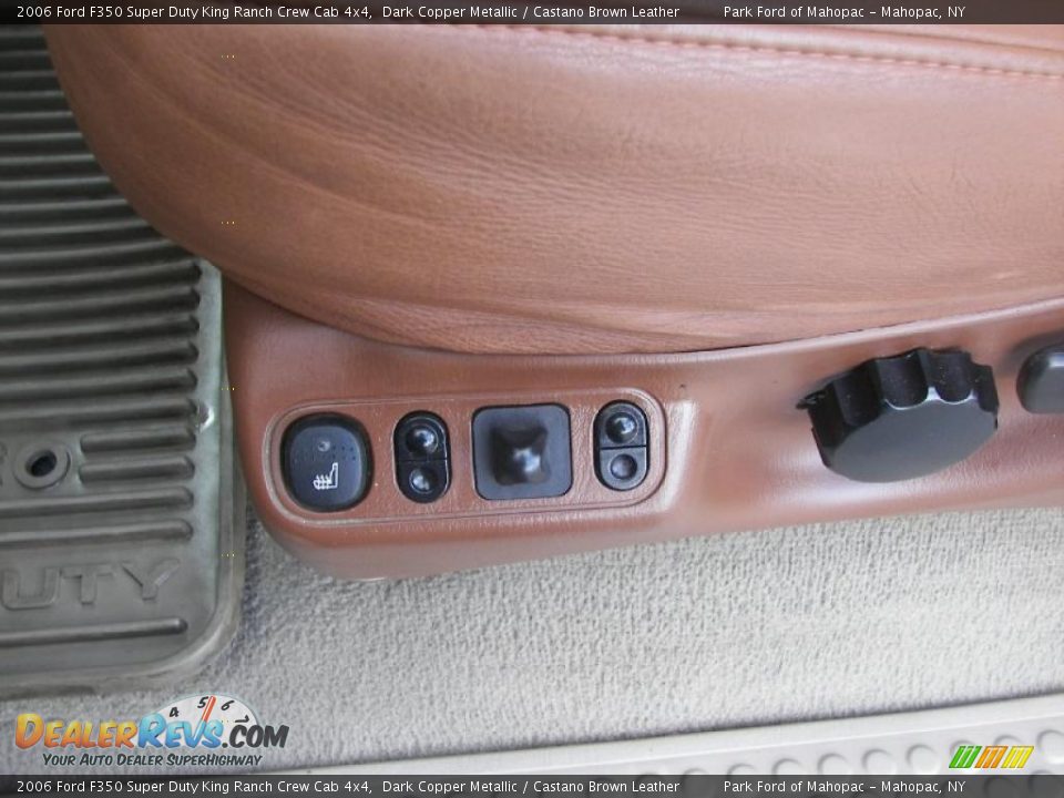 2006 Ford F350 Super Duty King Ranch Crew Cab 4x4 Dark Copper Metallic / Castano Brown Leather Photo #18