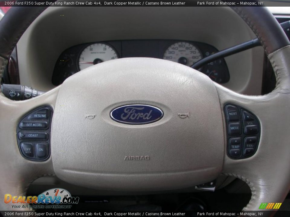 2006 Ford F350 Super Duty King Ranch Crew Cab 4x4 Dark Copper Metallic / Castano Brown Leather Photo #22