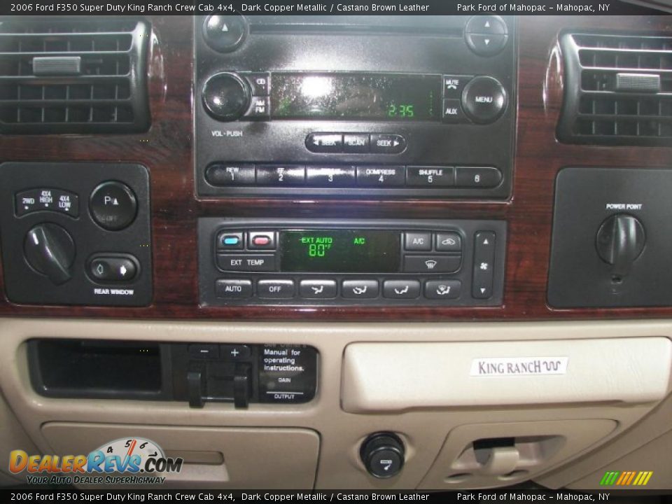2006 Ford F350 Super Duty King Ranch Crew Cab 4x4 Dark Copper Metallic / Castano Brown Leather Photo #23