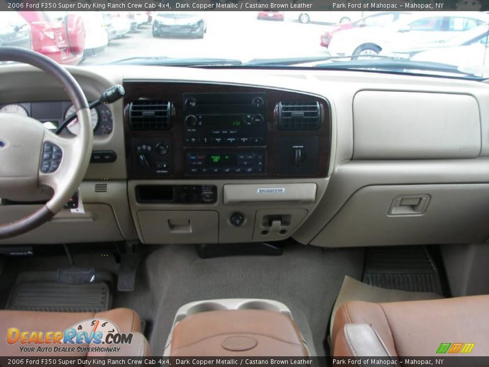 2006 Ford F350 Super Duty King Ranch Crew Cab 4x4 Dark Copper Metallic / Castano Brown Leather Photo #25