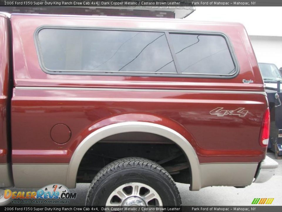 2006 Ford F350 Super Duty King Ranch Crew Cab 4x4 Dark Copper Metallic / Castano Brown Leather Photo #26
