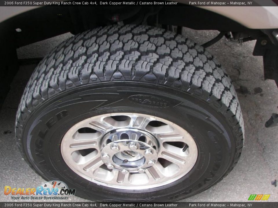 2006 Ford F350 Super Duty King Ranch Crew Cab 4x4 Dark Copper Metallic / Castano Brown Leather Photo #28