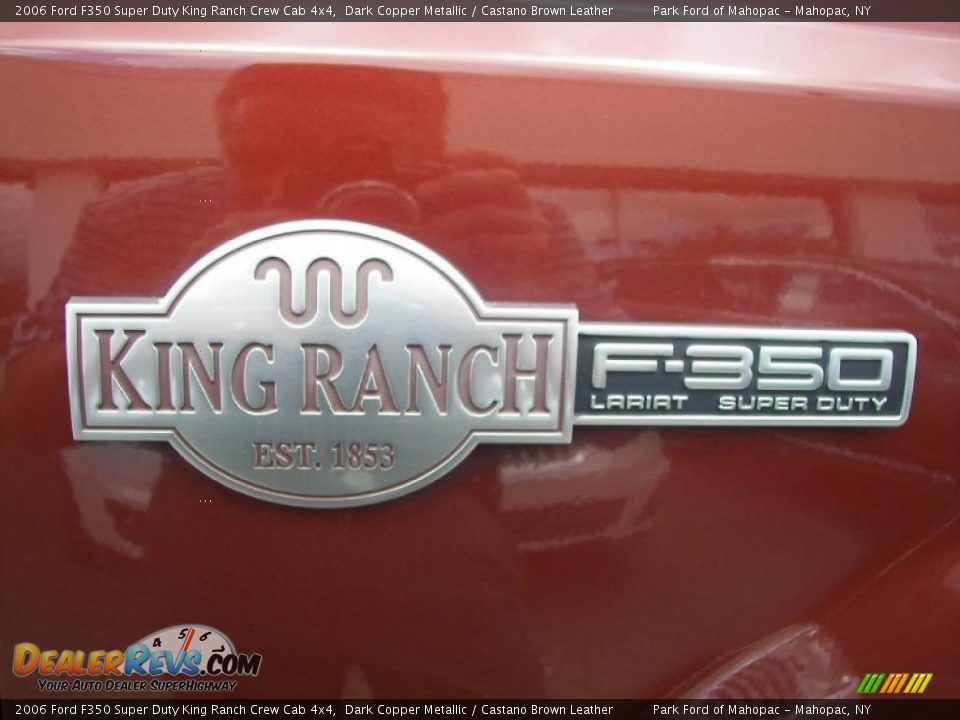 2006 Ford F350 Super Duty King Ranch Crew Cab 4x4 Dark Copper Metallic / Castano Brown Leather Photo #29