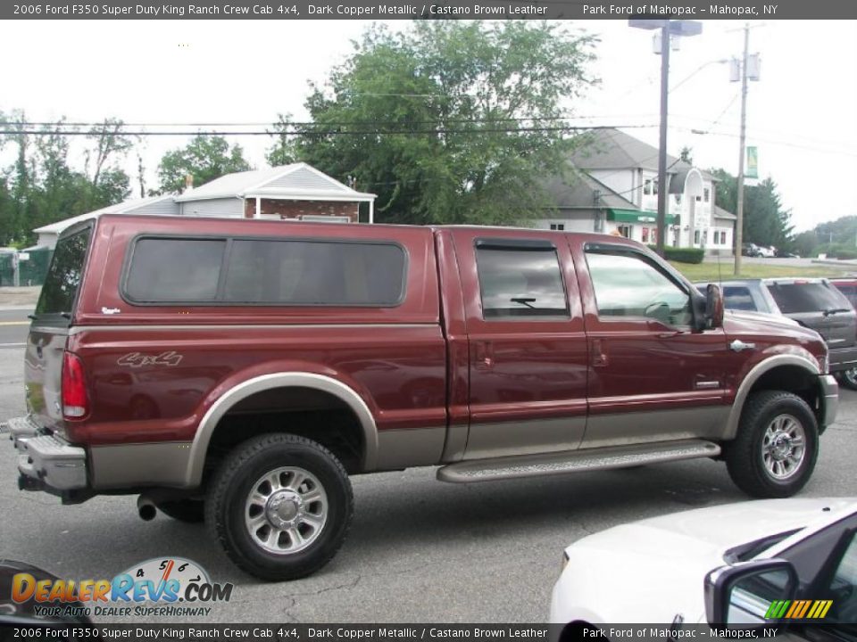 2006 Ford F350 Super Duty King Ranch Crew Cab 4x4 Dark Copper Metallic / Castano Brown Leather Photo #30
