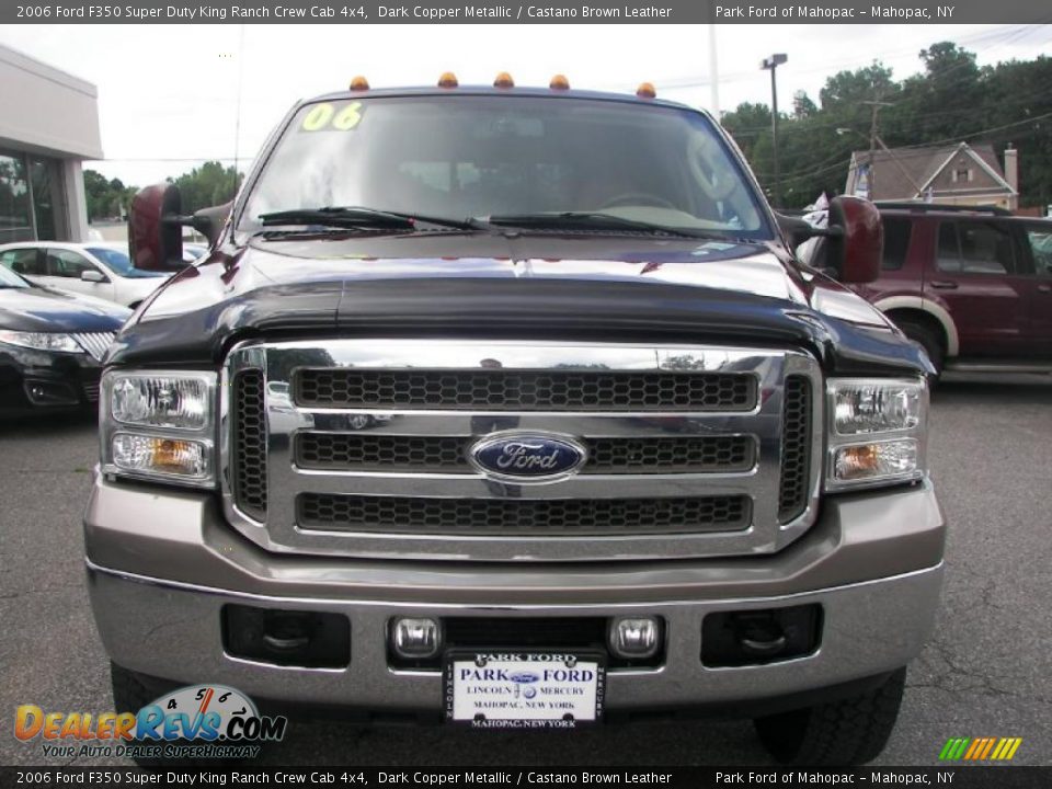 2006 Ford F350 Super Duty King Ranch Crew Cab 4x4 Dark Copper Metallic / Castano Brown Leather Photo #31