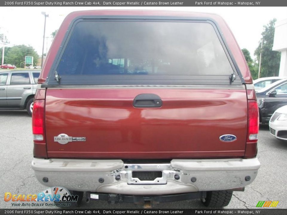 2006 Ford F350 Super Duty King Ranch Crew Cab 4x4 Dark Copper Metallic / Castano Brown Leather Photo #32