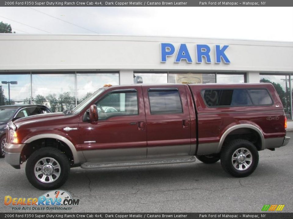 2006 Ford F350 Super Duty King Ranch Crew Cab 4x4 Dark Copper Metallic / Castano Brown Leather Photo #33