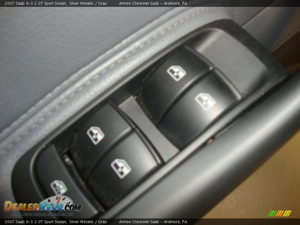 2007 Saab 9-3 2.0T Sport Sedan Silver Metallic / Gray Photo #15