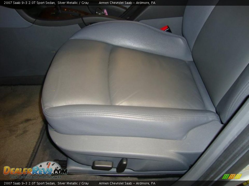 2007 Saab 9-3 2.0T Sport Sedan Silver Metallic / Gray Photo #16