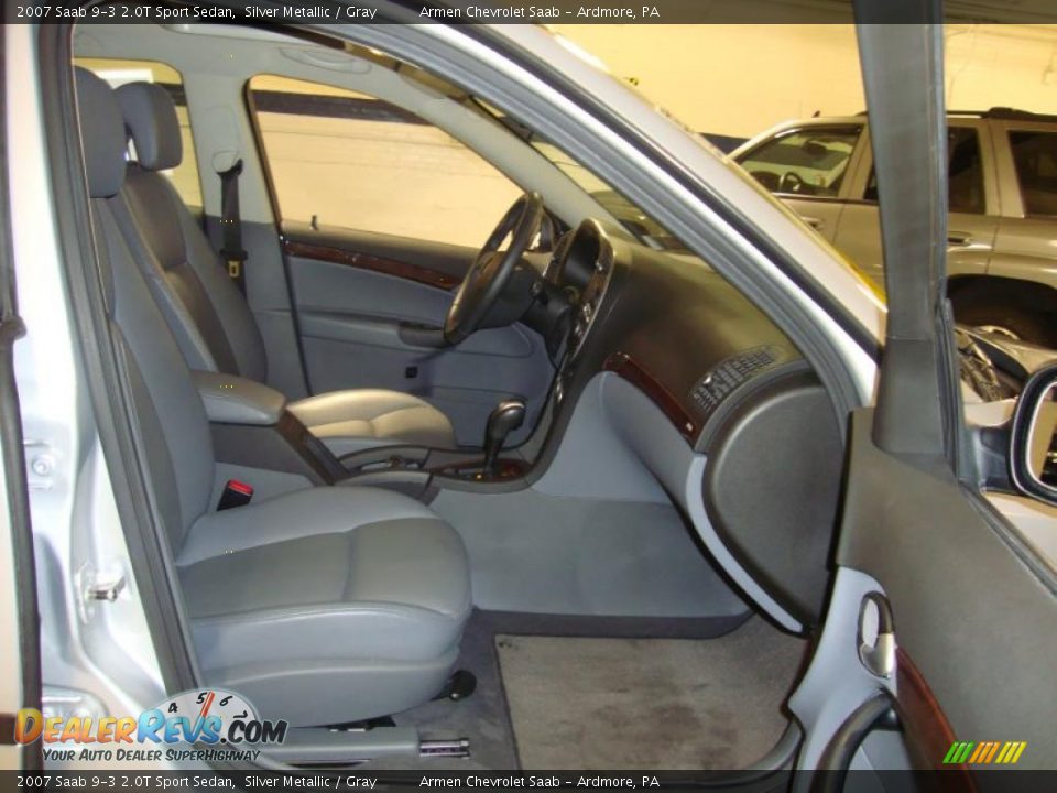 2007 Saab 9-3 2.0T Sport Sedan Silver Metallic / Gray Photo #20