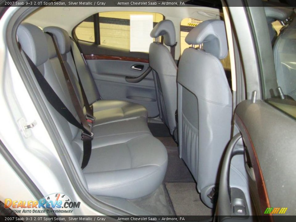 2007 Saab 9-3 2.0T Sport Sedan Silver Metallic / Gray Photo #21