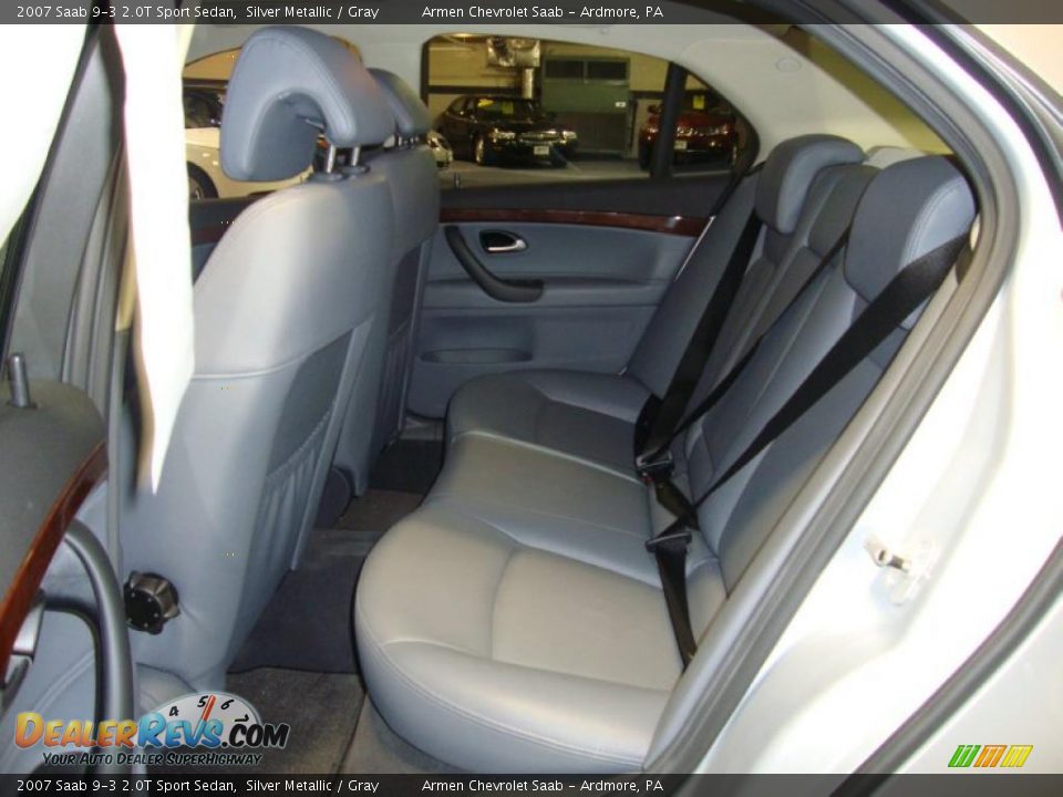 2007 Saab 9-3 2.0T Sport Sedan Silver Metallic / Gray Photo #23