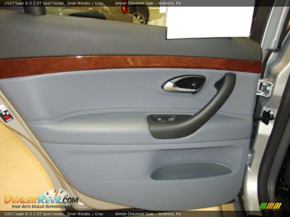 2007 Saab 9-3 2.0T Sport Sedan Silver Metallic / Gray Photo #24