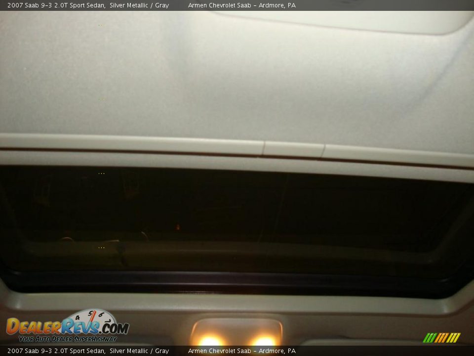 2007 Saab 9-3 2.0T Sport Sedan Silver Metallic / Gray Photo #25