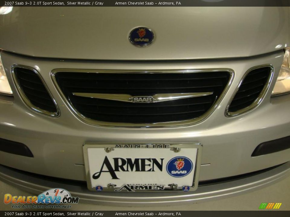 2007 Saab 9-3 2.0T Sport Sedan Silver Metallic / Gray Photo #29