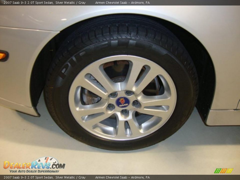 2007 Saab 9-3 2.0T Sport Sedan Silver Metallic / Gray Photo #30