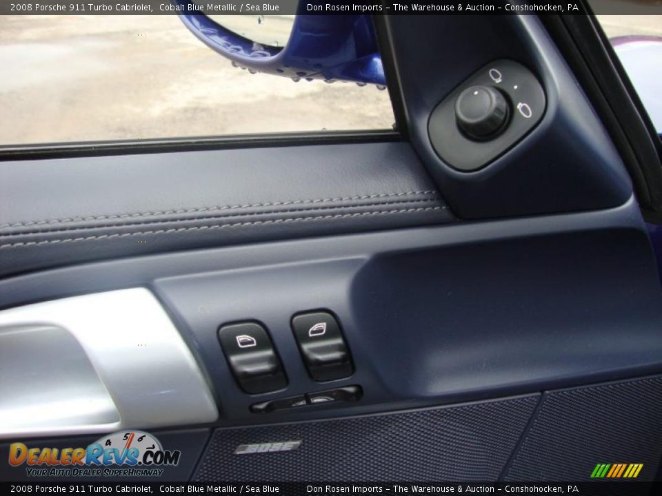 2008 Porsche 911 Turbo Cabriolet Cobalt Blue Metallic / Sea Blue Photo #15