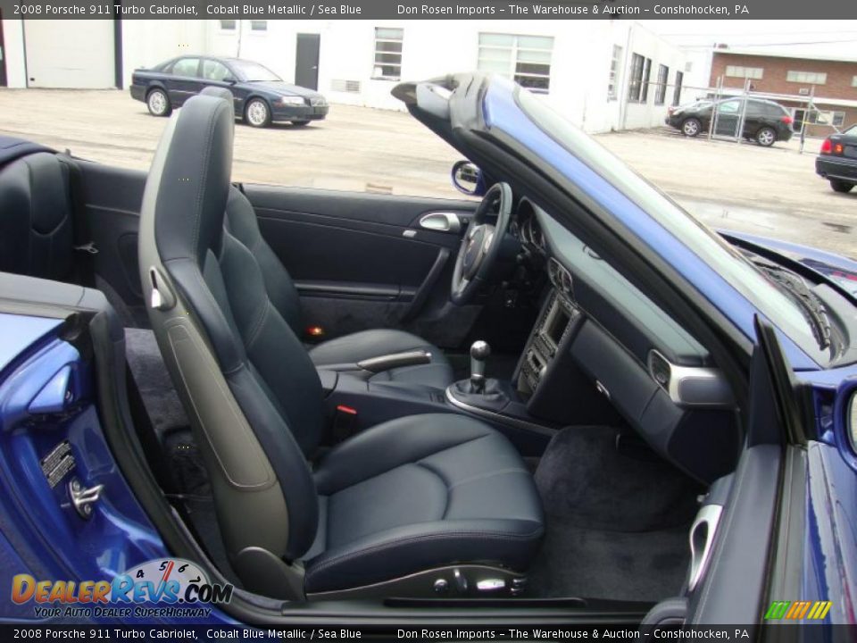 2008 Porsche 911 Turbo Cabriolet Cobalt Blue Metallic / Sea Blue Photo #20
