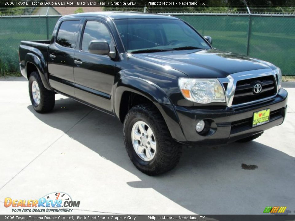 2006 Toyota Tacoma Double Cab 4x4 Black Sand Pearl / Graphite Gray Photo #1