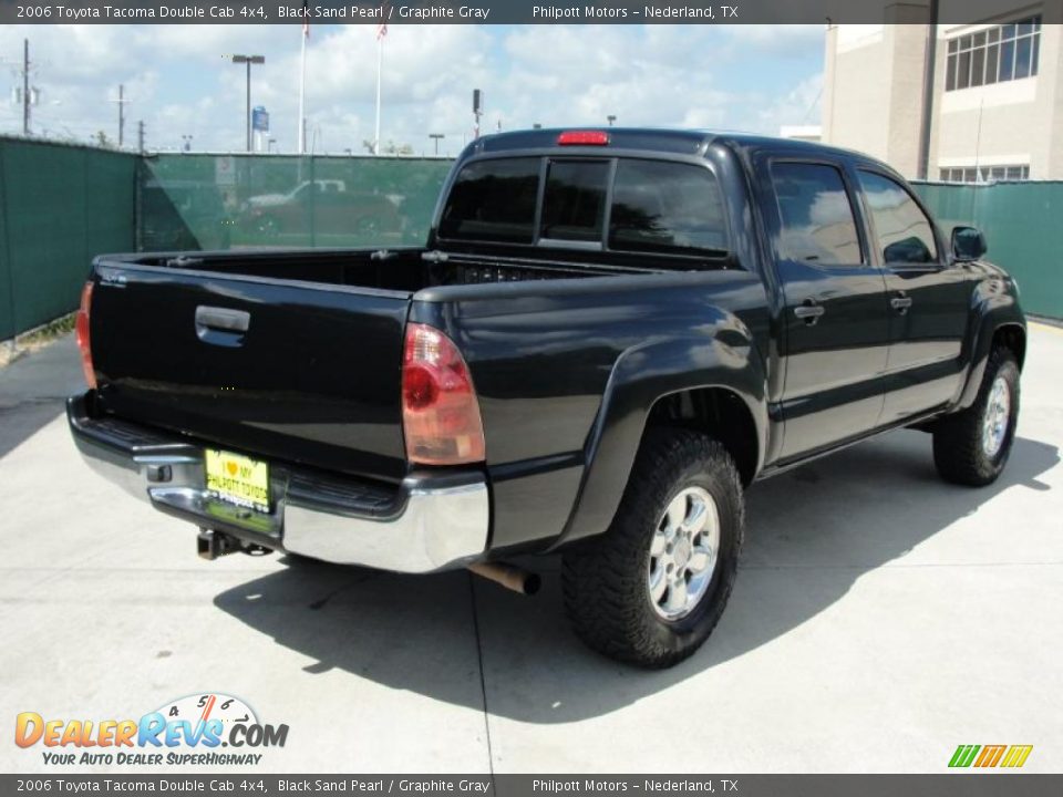 2006 Toyota Tacoma Double Cab 4x4 Black Sand Pearl / Graphite Gray Photo #3