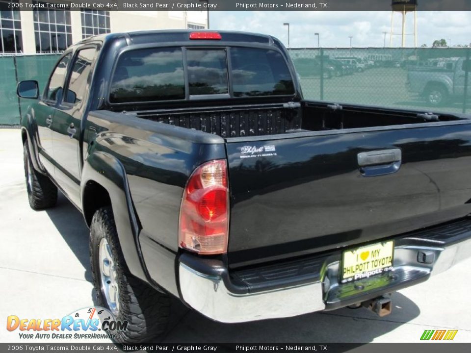 2006 Toyota Tacoma Double Cab 4x4 Black Sand Pearl / Graphite Gray Photo #5