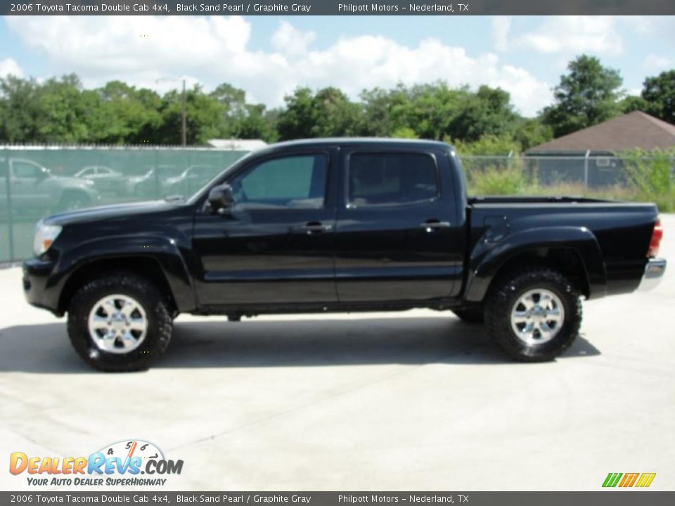2006 Toyota Tacoma Double Cab 4x4 Black Sand Pearl / Graphite Gray Photo #6