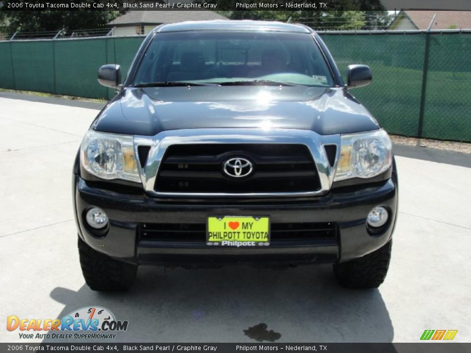 2006 Toyota Tacoma Double Cab 4x4 Black Sand Pearl / Graphite Gray Photo #8