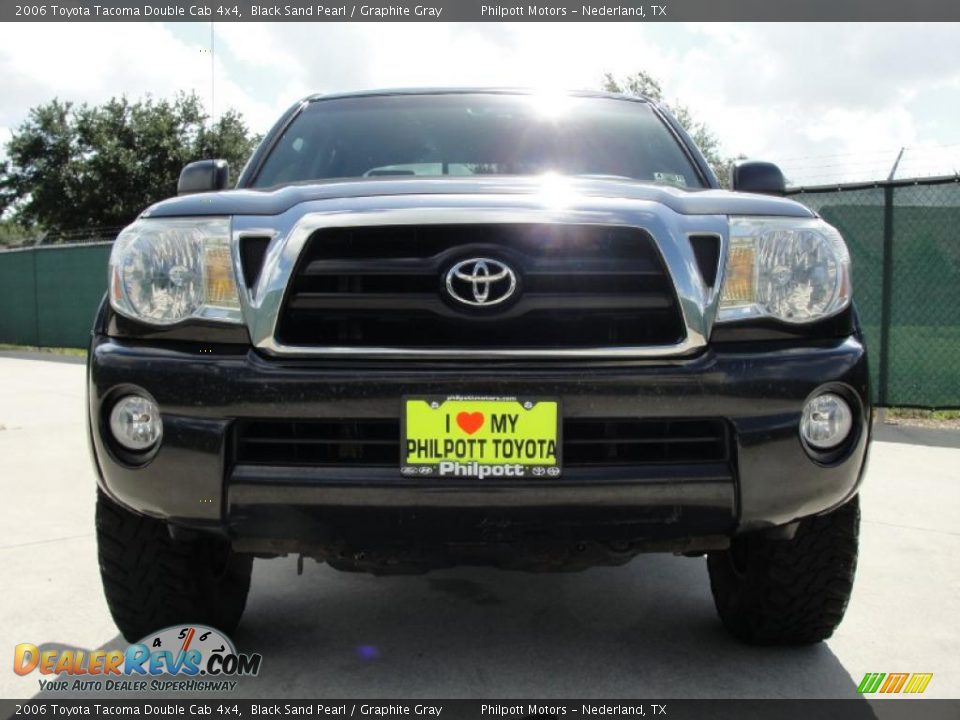 2006 Toyota Tacoma Double Cab 4x4 Black Sand Pearl / Graphite Gray Photo #9