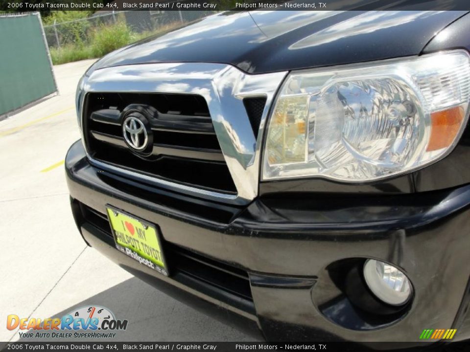 2006 Toyota Tacoma Double Cab 4x4 Black Sand Pearl / Graphite Gray Photo #13