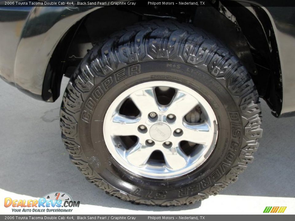 2006 Toyota Tacoma Double Cab 4x4 Black Sand Pearl / Graphite Gray Photo #14