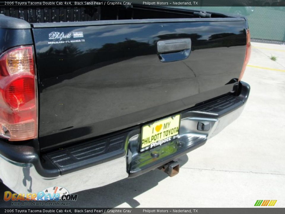 2006 Toyota Tacoma Double Cab 4x4 Black Sand Pearl / Graphite Gray Photo #21