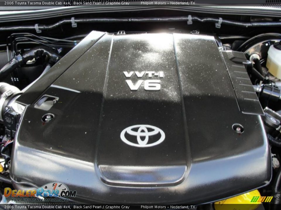 2006 Toyota Tacoma Double Cab 4x4 Black Sand Pearl / Graphite Gray Photo #23