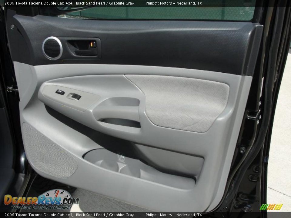 2006 Toyota Tacoma Double Cab 4x4 Black Sand Pearl / Graphite Gray Photo #24