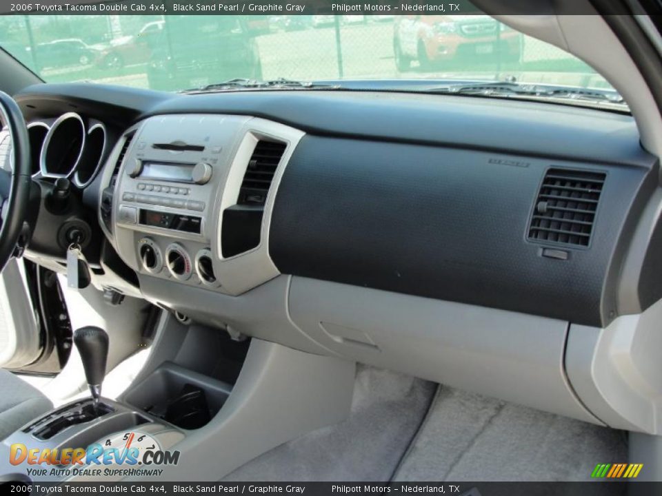 2006 Toyota Tacoma Double Cab 4x4 Black Sand Pearl / Graphite Gray Photo #25